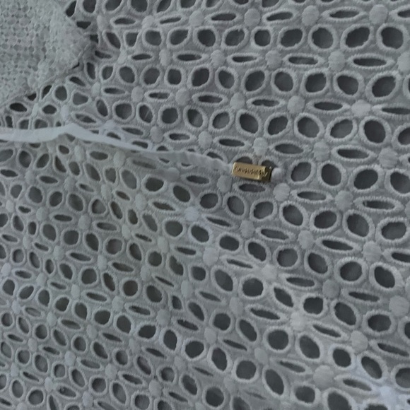 ODADEMAR long sleeve white cover up sz small - Picture 5 of 10